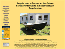 Tablet Screenshot of ostsee-dahme.de